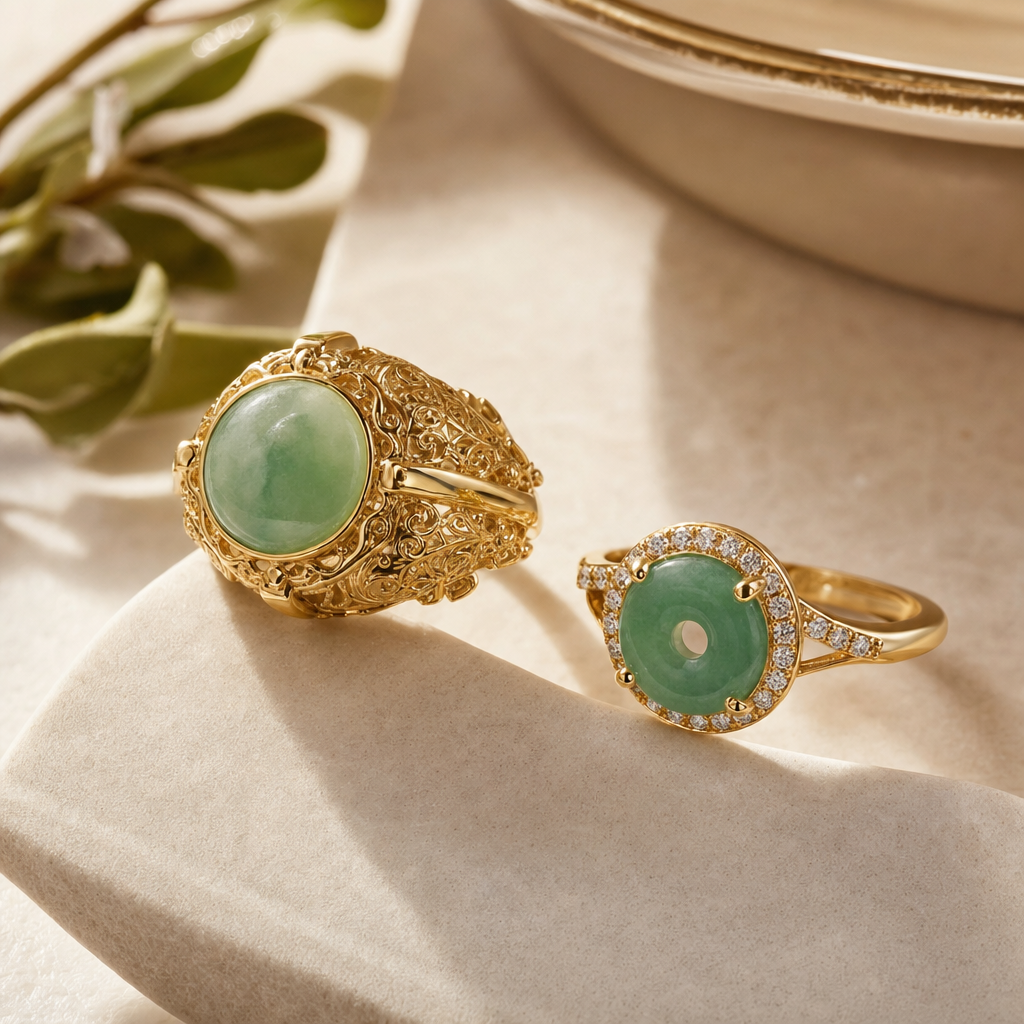 Featured image for Gold Finish Protection for Jade and Gold Rings: How to Prevent Scratches, Dulling, and Loose-Stone Wear