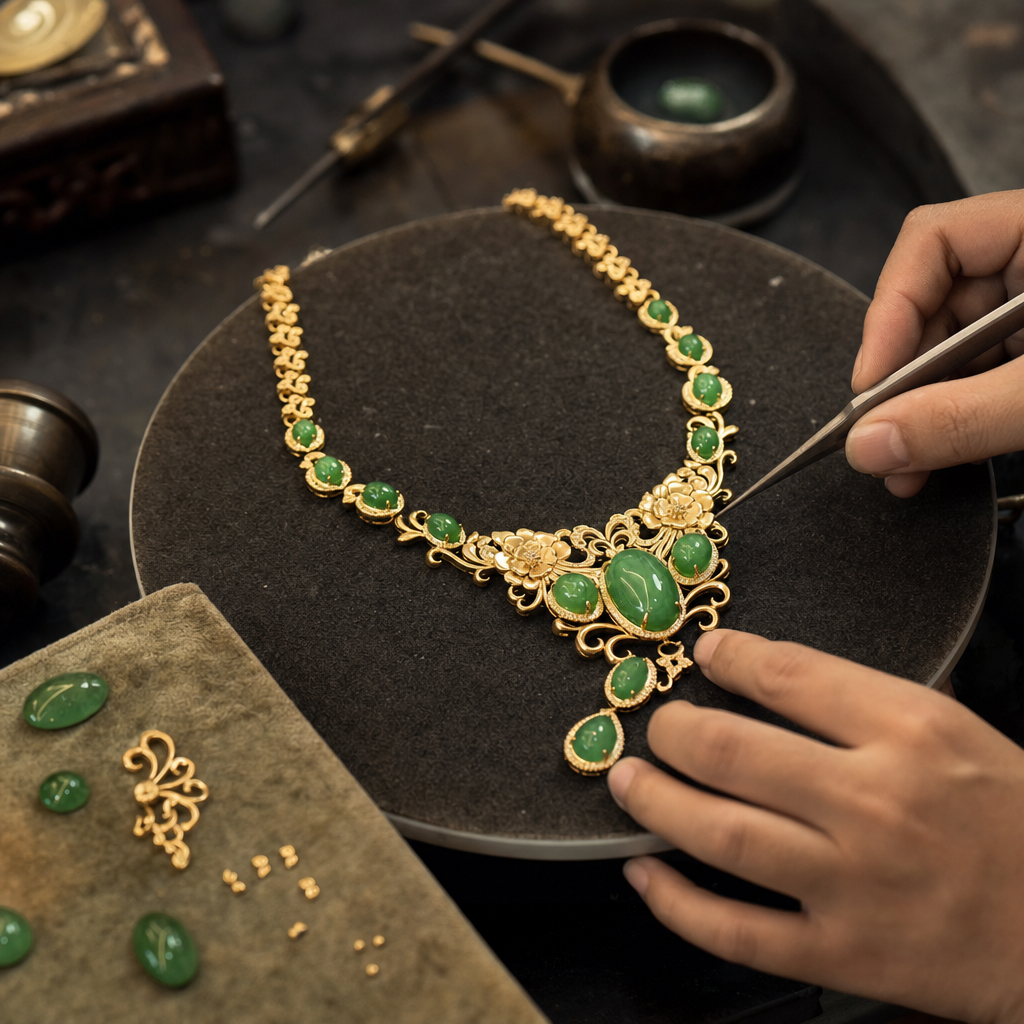 Featured image for How to Get a Professional-Looking Jade and Gold Necklace Finish