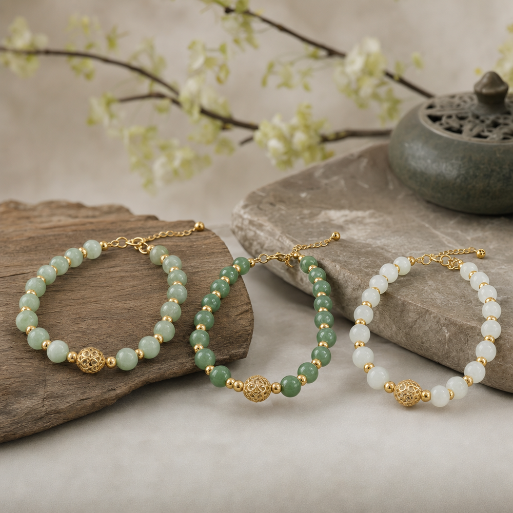 Featured image for Natural Jade vs Jadeite vs Imitation: How to Spot Smart Fakes Before You Buy a Gold and Jade Bracelet