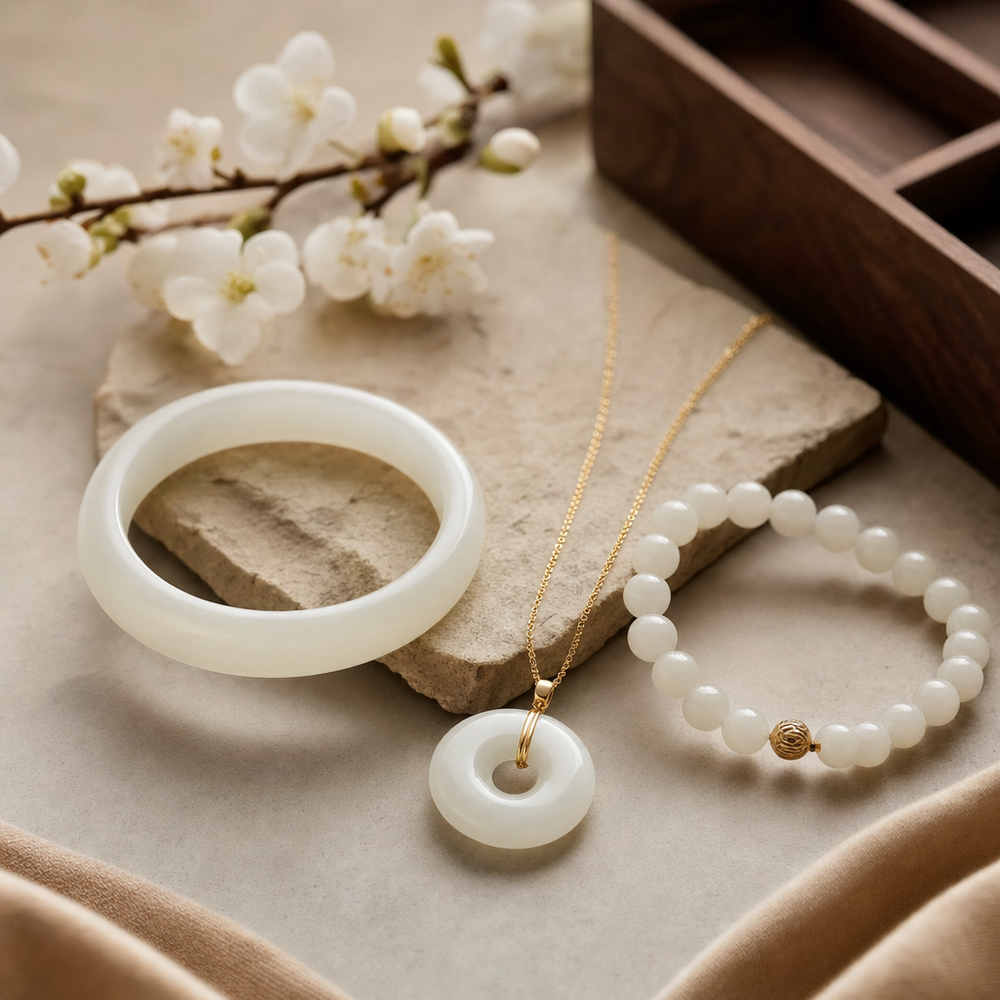 Featured image for White Jade Stones for Beginners: A Quick Identification Checklist for Color, Texture, and Luster