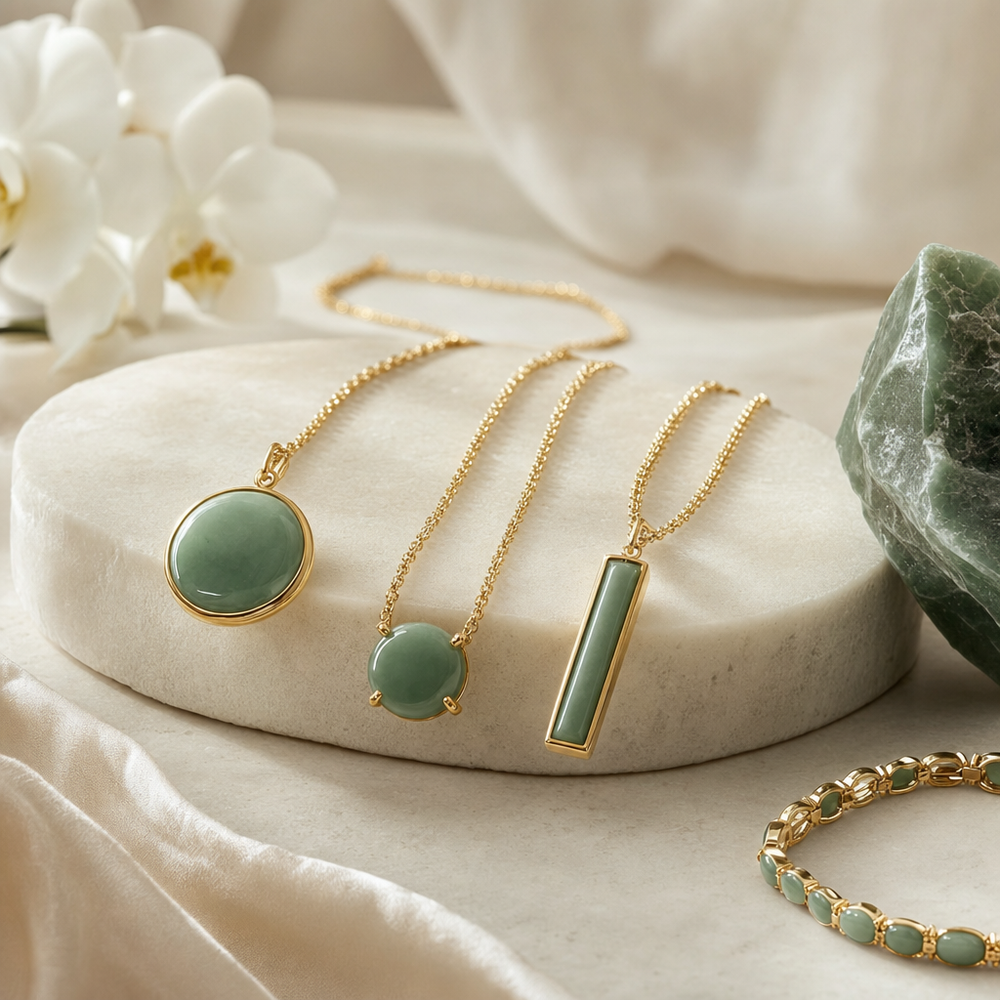 Featured image for Gold and Jade Necklace Settings for Durability: Bezel vs Prong vs Channel