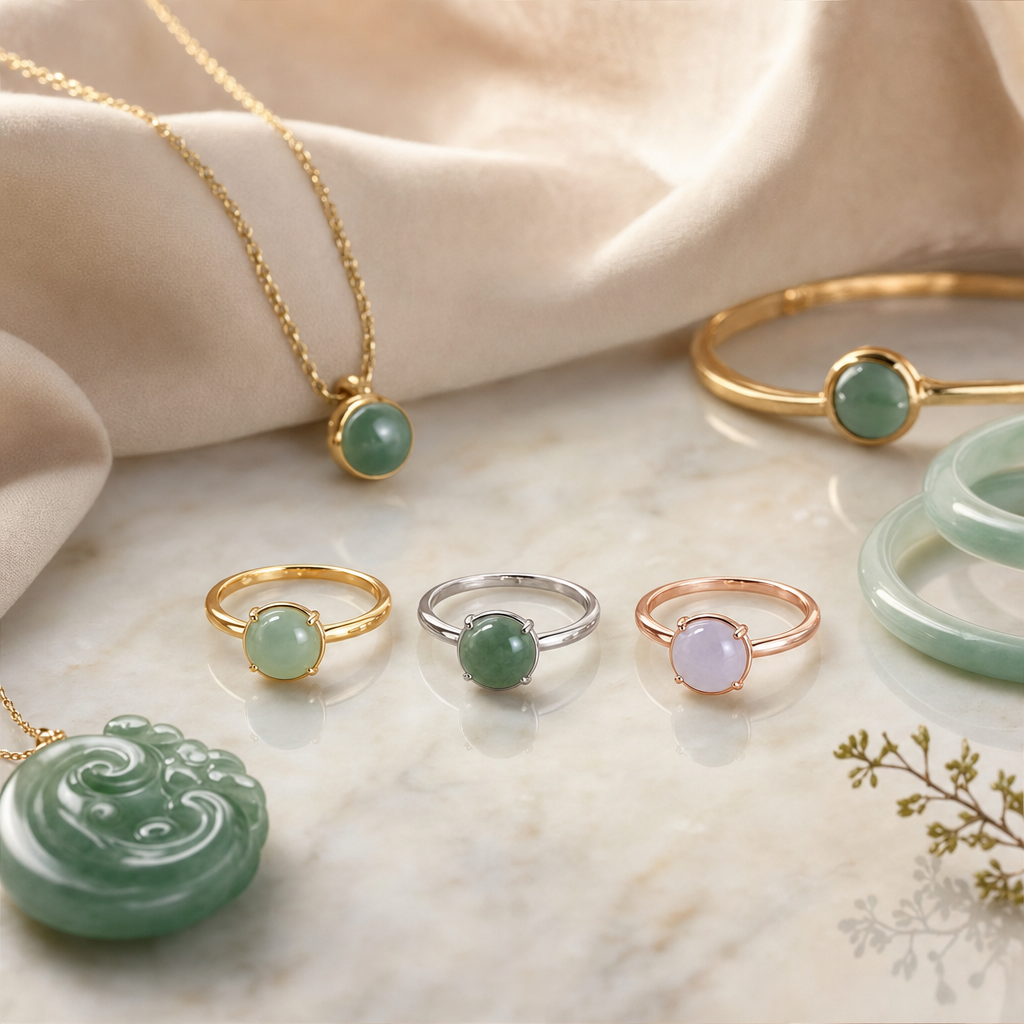 Featured image for Gold and Jade Ring Color Pairing Guide: Matching Jade Undertones to Yellow, White, and Rose Gold