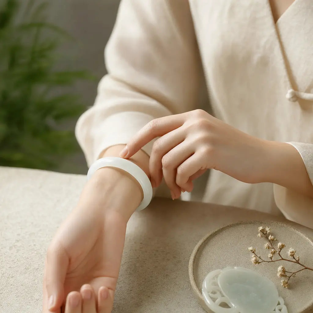 Featured image for White Jade Bracelet Sizing: How to Measure Your Wrist for Comfort