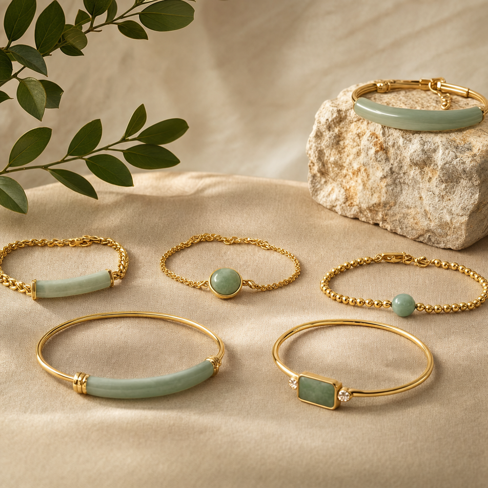 Featured image for Jade and Gold Bracelets: Styles by Wrist Size and Budget