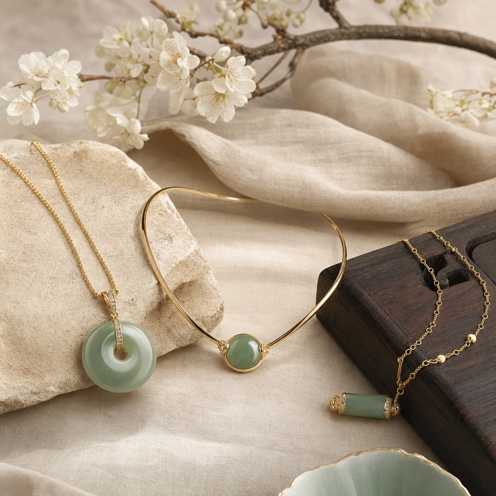 Featured image for Pendant vs. Collar vs. Chain: Choosing Jade and Gold Necklaces with Timeless Elegance
