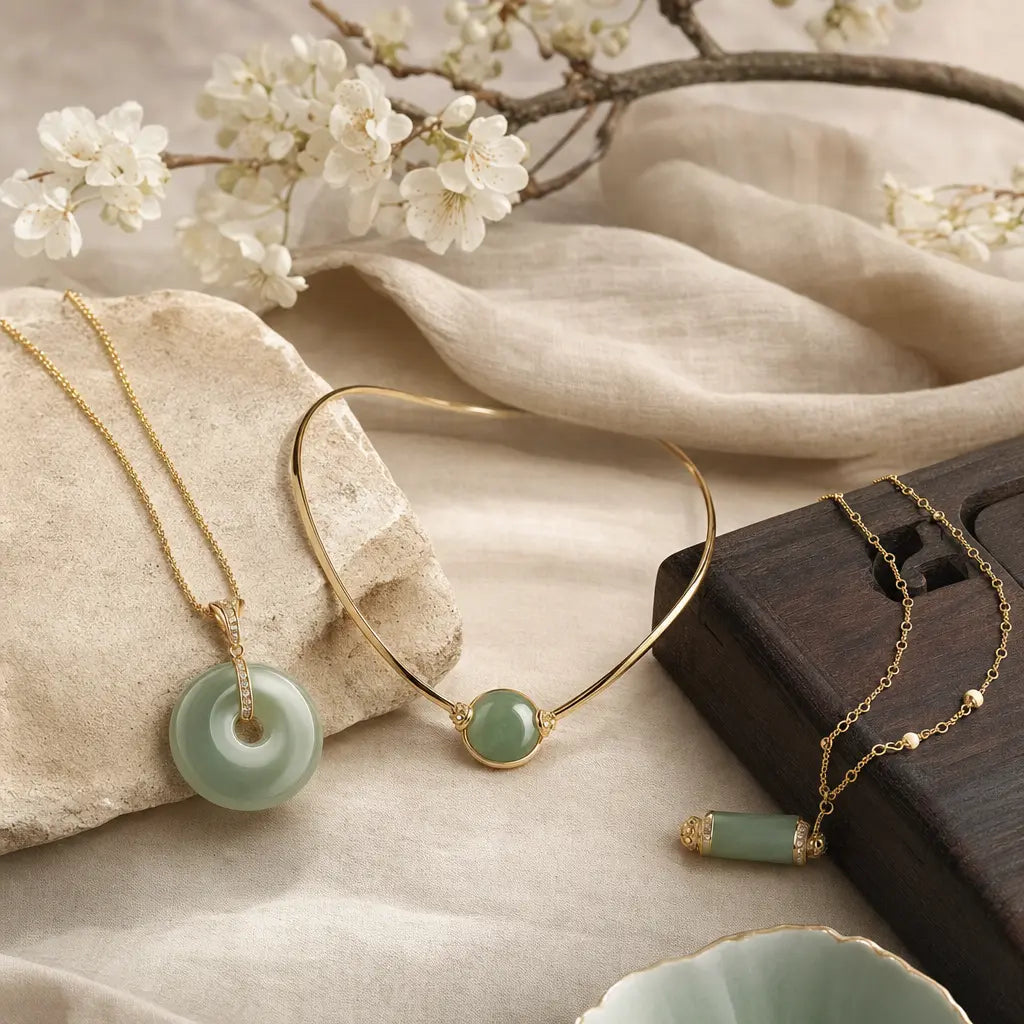 Featured image for Pendant vs. Collar vs. Chain: Choosing Jade and Gold Necklaces with Timeless Elegance