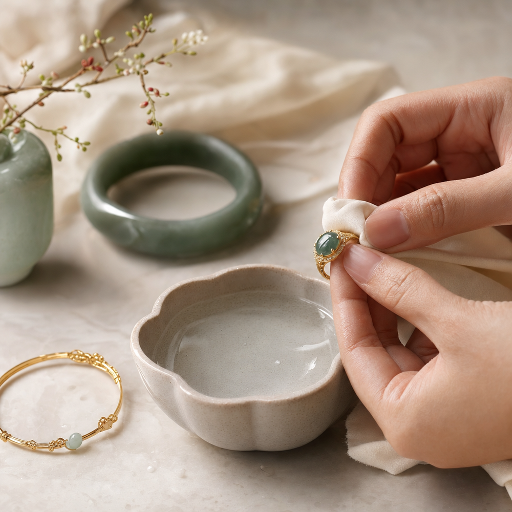 Featured image for How to Clean a Gold and Jade Ring Safely at Home