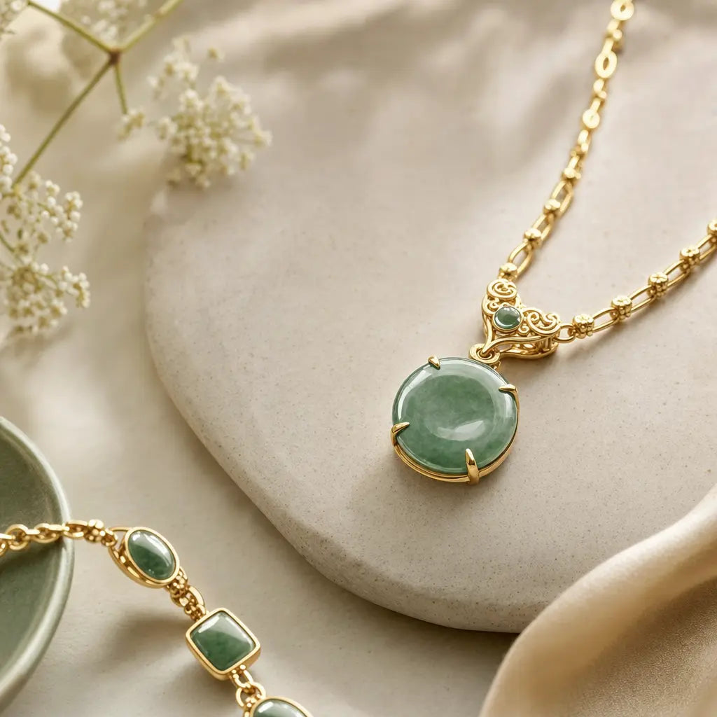 Featured image for What to Look for in a Gold and Jade Necklace Setting: Prongs, Bezel, and Chains