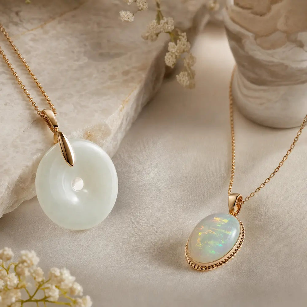 Featured image for White Jade vs Opal: How to Tell Them Apart by Color, Opalescence, and Hardness
