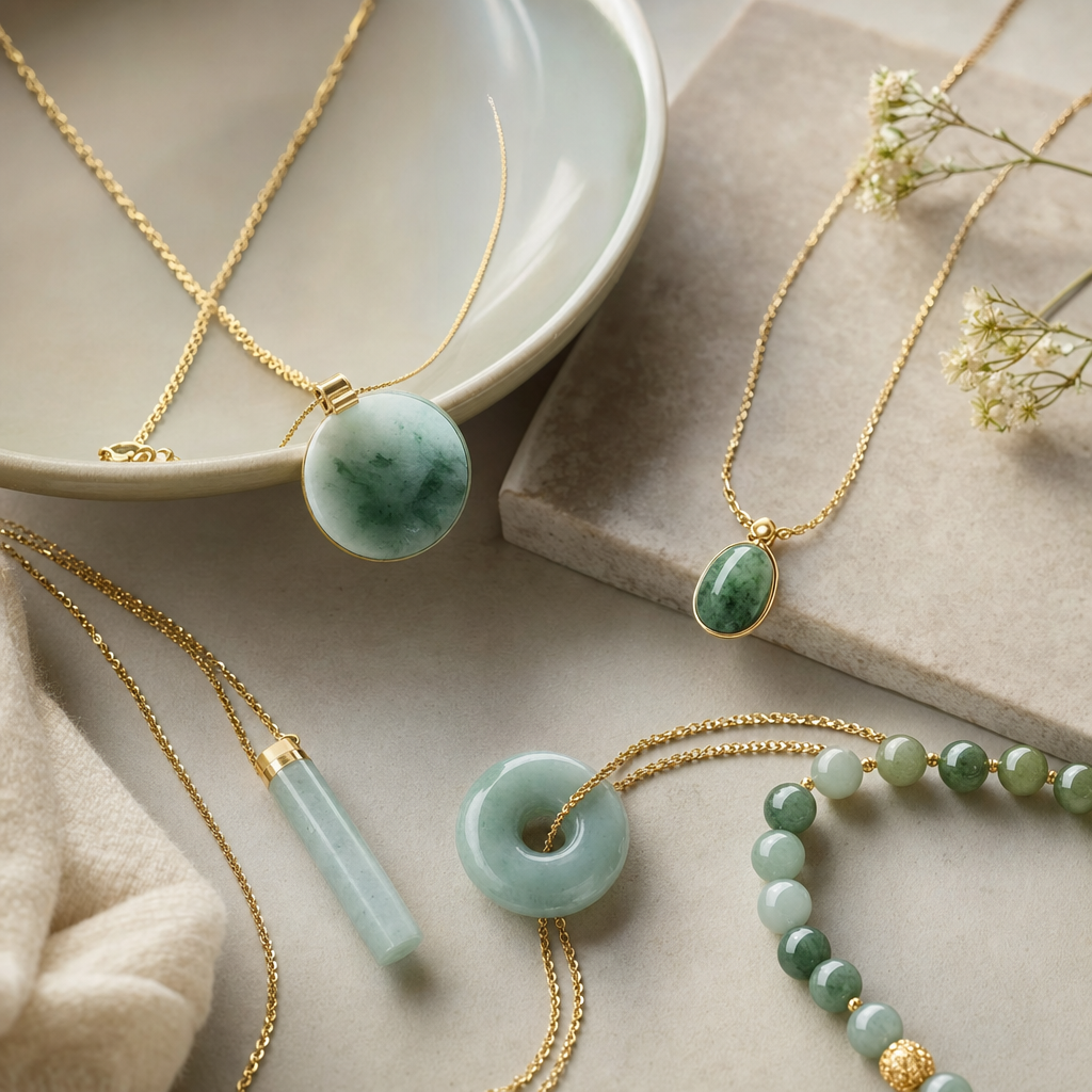 Featured image for Jade and Gold Necklace Gift Guide: How to Pick the Right Stone Colour, Metal Karat, and Length in 10 Minutes