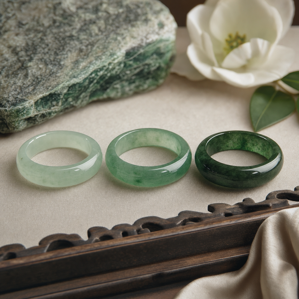 Featured image for How to Compare Jade and Gold Rings: Colour, Transparency, and Inclusions