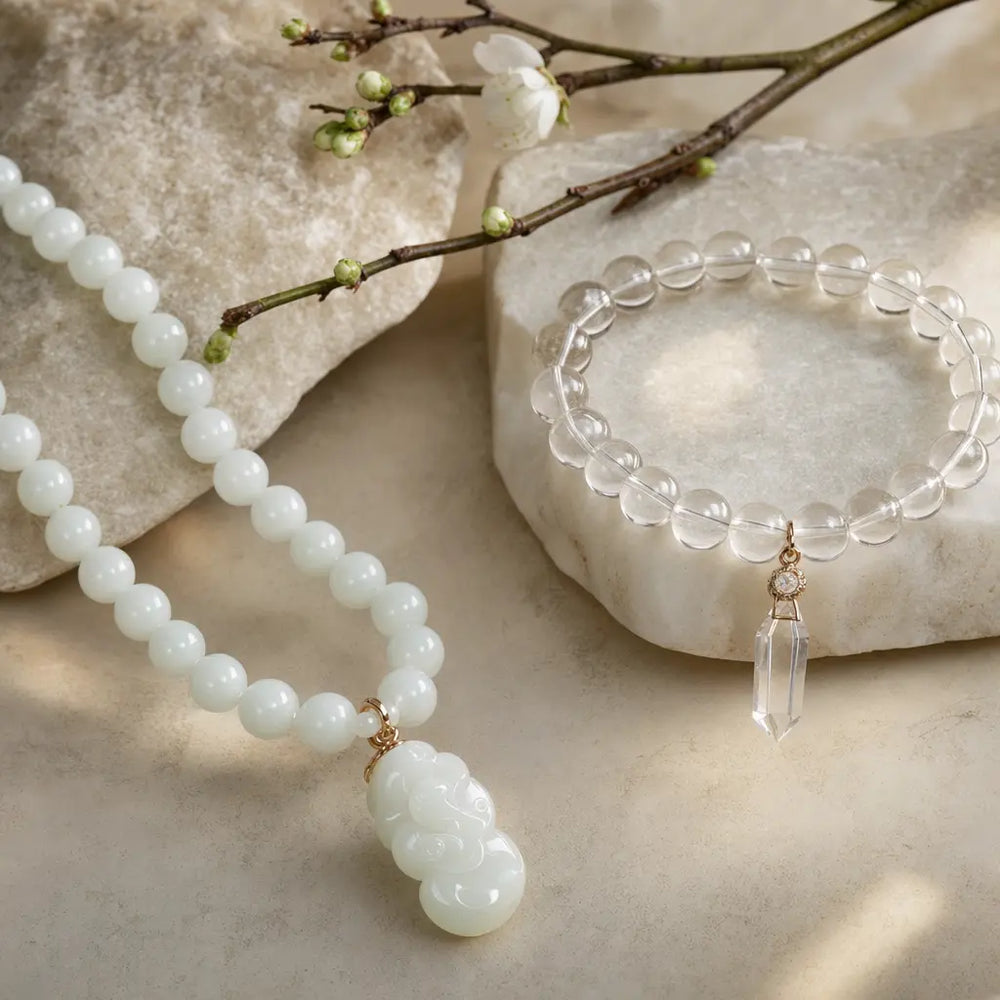 Featured image for White Jade vs Quartz: Key Differences for Jewelry
