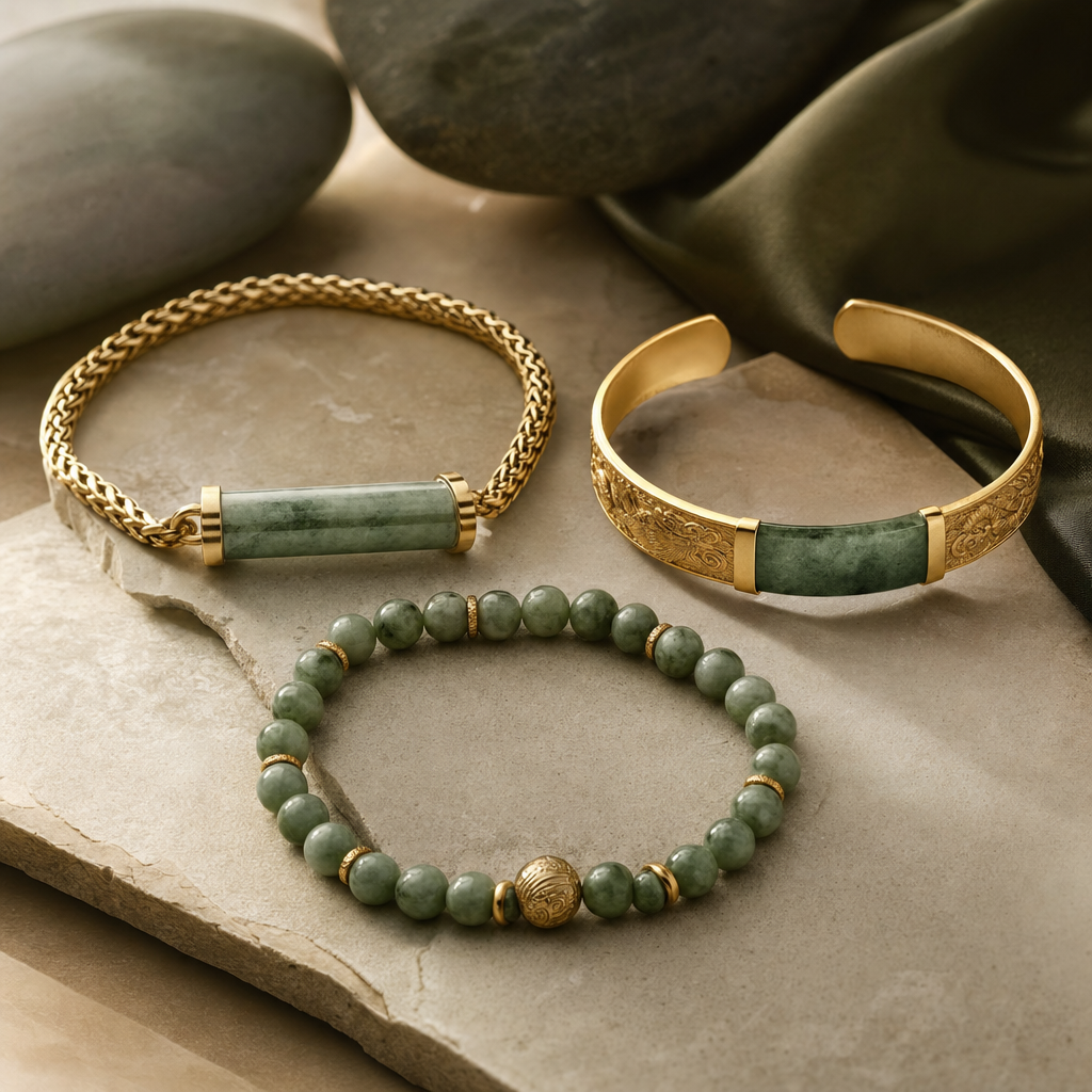 Jade and Gold Bracelet Styling for Men: Chain, Beads, or Cuff?