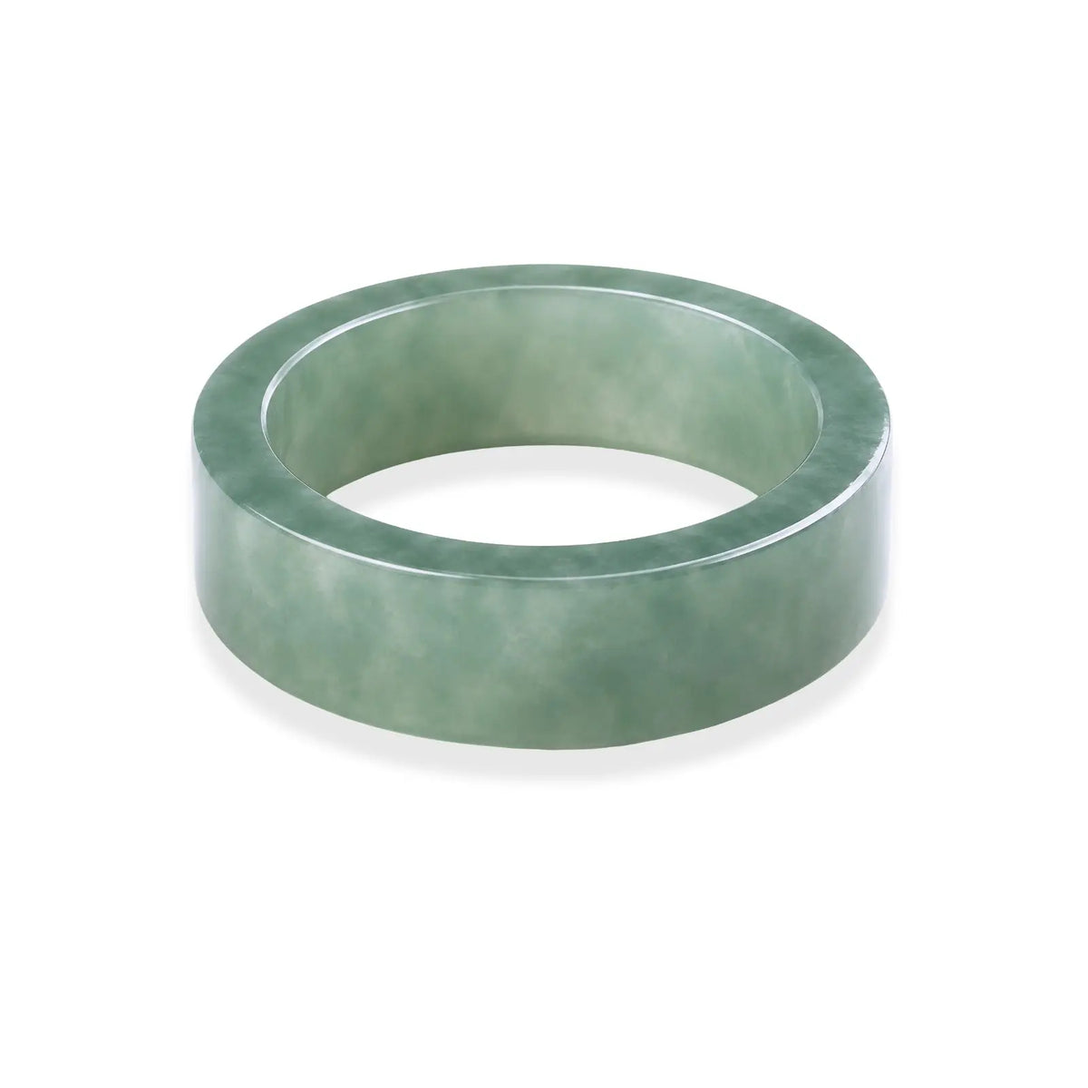 Green band ring on a white background