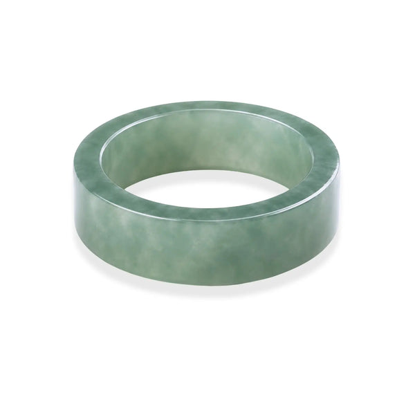 Green band ring on a white background