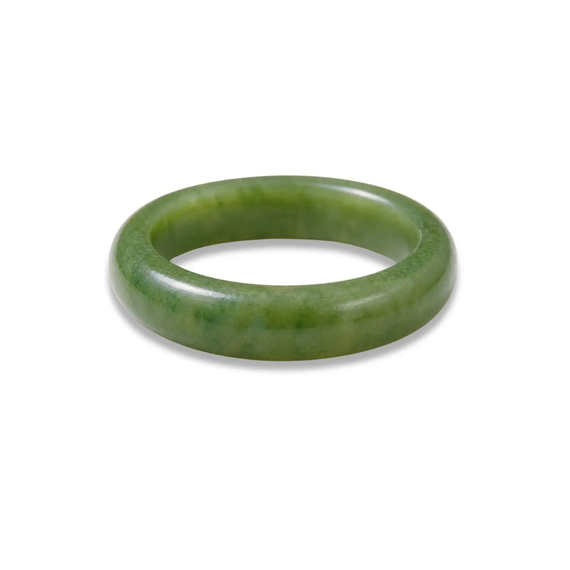 Jade Ring | Hand-Carved Natural Jadeite Band