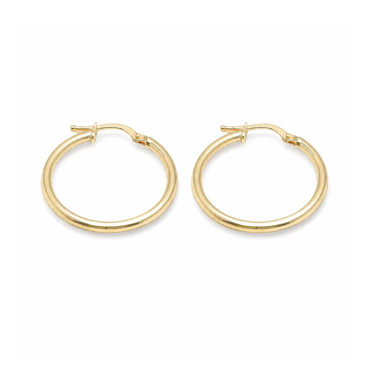 Solis Hoops | Solid 10K Gold Hollow Hoops Aulyn
