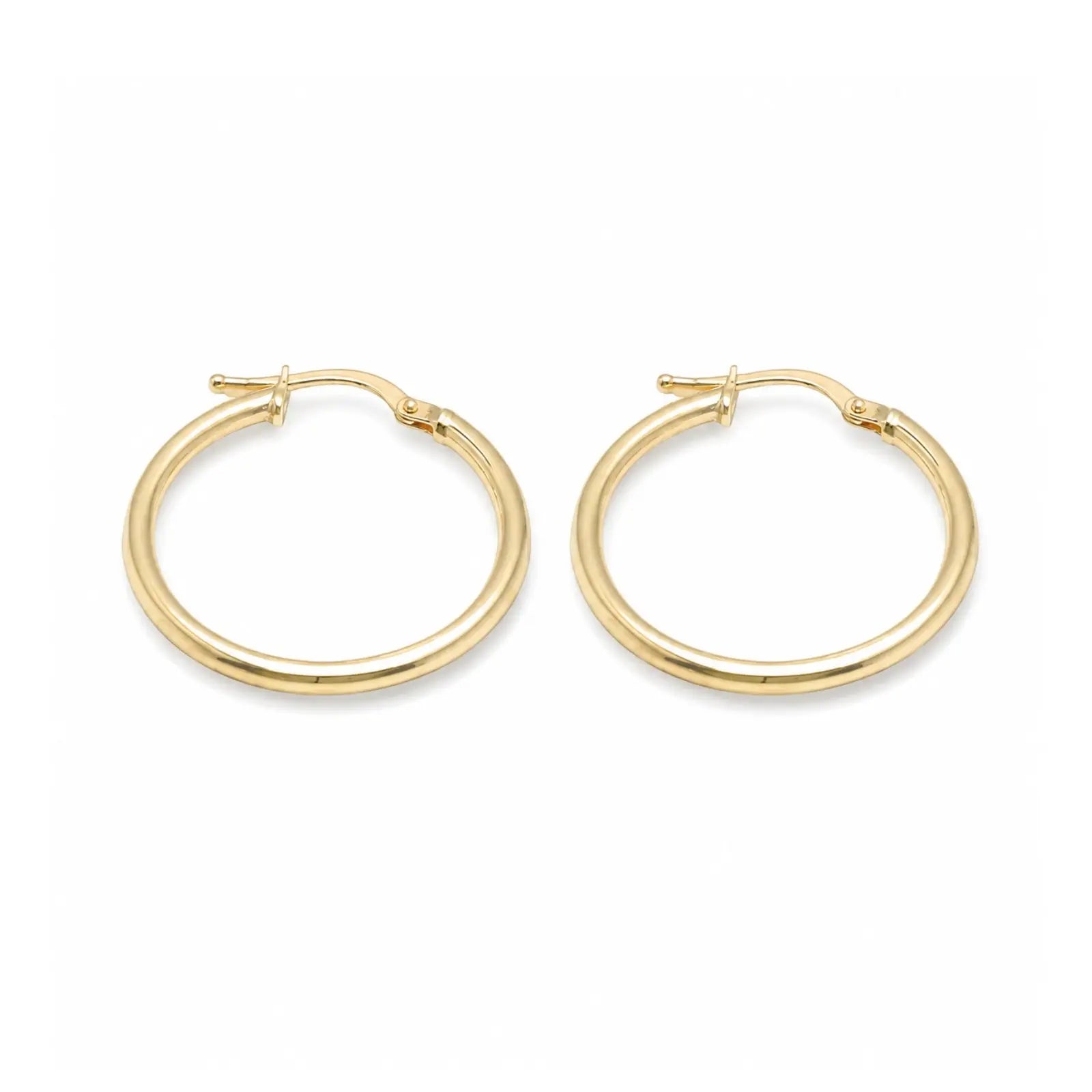 Solis Hoops | Solid 10K Gold Hollow Hoops Aulyn