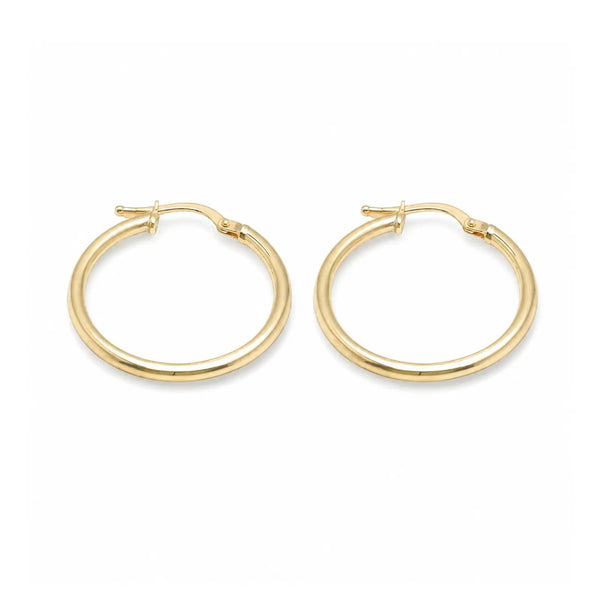 Solis Hoops | Solid 10K Gold Hollow Hoops Aulyn